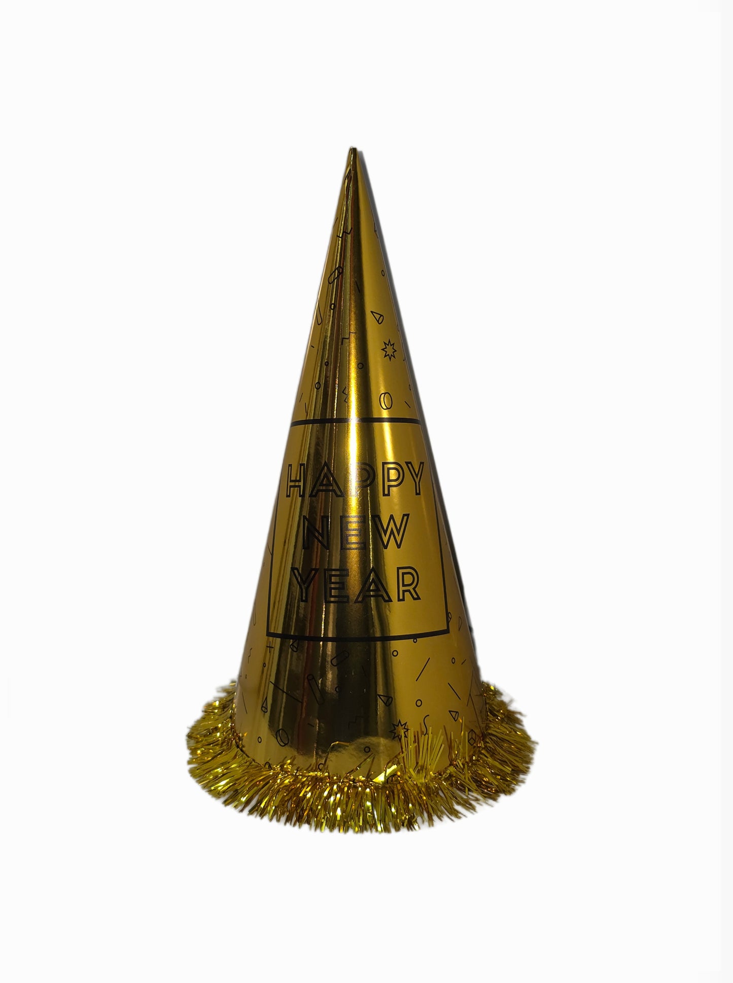 CAPPELLO CONO IN CARTA HAPPY NEW YEAR