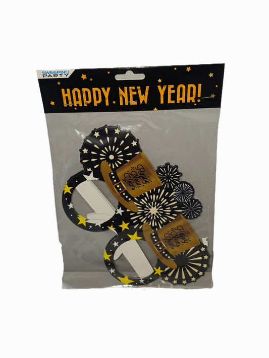 OCCHIALI IN CARTA HAPPY NEW YEAR 4PZ