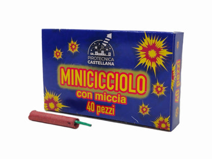 MINI CICCIOLO PETARDO CON MICCIA 40 PZ